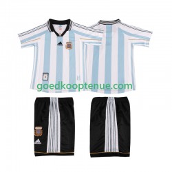 Thuis Retro Tenue van Argentinië Kind 2-13 jaar 1998 Korte Mouw