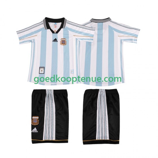 Thuis Retro Tenue van Argentinië Kind 2-13 jaar 1998 Korte Mouw Thuis Retro Tenue van Argentinië Kind 2-13 jaar 1998 Korte Mouw