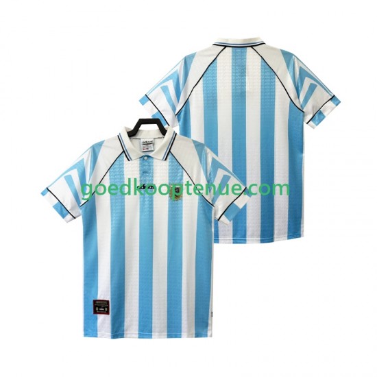 Thuis Retro Tenue van Argentinië 1996 1997 Heren Korte Mouw