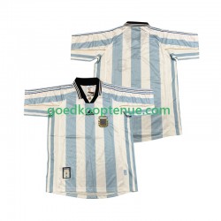 Thuis Retro Tenue van Argentinië Heren 1998 Korte Mouw