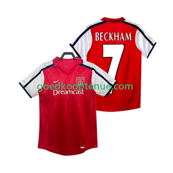 Thuis Retro Tenue van Arsenal BECKHAM 7 2001 Heren 2002 Korte Mouw Thuis Retro Tenue van Arsenal BECKHAM 7 2001 Heren 2002 Korte Mouw