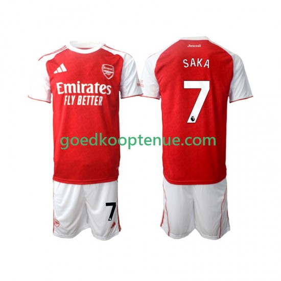 Thuis Tenue van Arsenal Bukayo Saka 7 Kind 2-13 jaar 2025-26 Korte Mouw