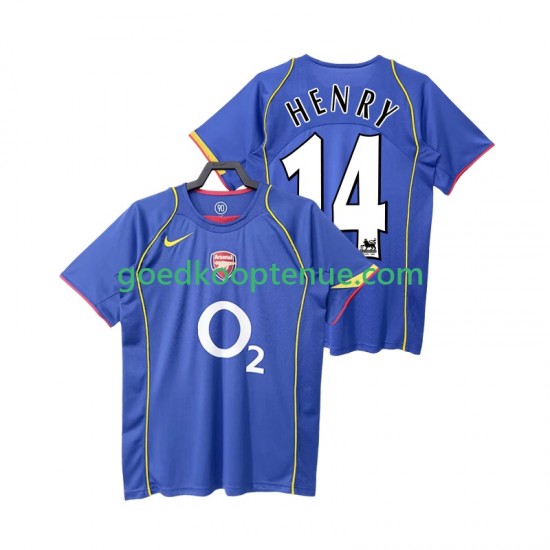 Uit Retro Tenue van Arsenal Henry 14 2005 Heren 2004 Korte Mouw