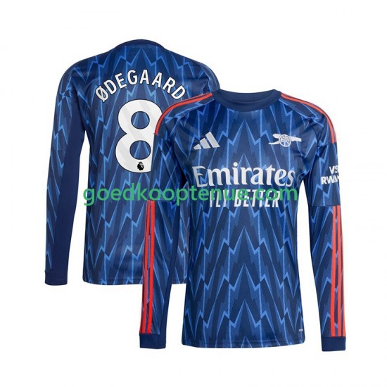 Uit Tenue van Arsenal Martin Odegaard 8 Heren 2025-26 Lange Mouw