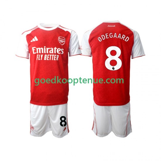 Thuis Tenue van Arsenal Martin Odegaard 8 Kind 2-13 jaar 2025-26 Korte Mouw