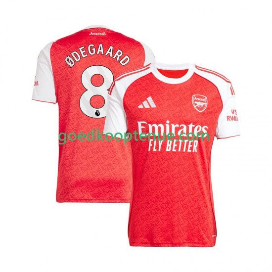 Thuis Tenue van Arsenal Martin Odegaard 8 Heren 2025-26 Korte Mouw