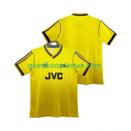 Uit Retro Tenue van Arsenal 1986 1988 Heren Korte Mouw