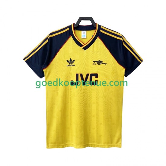 Uit Retro Tenue van Arsenal 1988 1990 Heren Korte Mouw