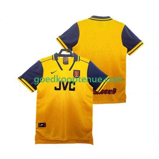 Uit Retro Tenue van Arsenal 1996 1997 Heren Korte Mouw