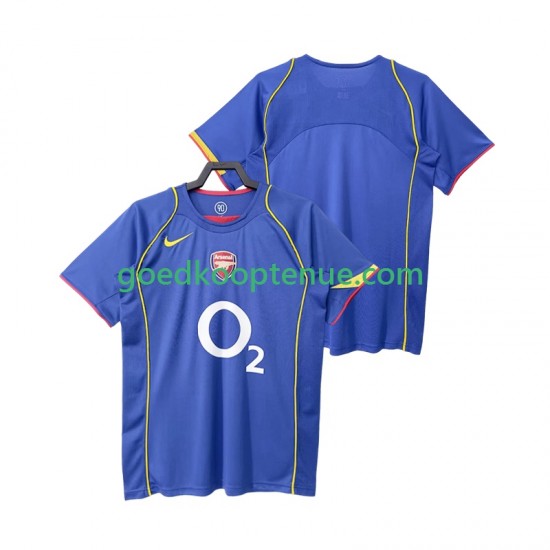 Uit Retro Tenue van Arsenal 2005 Heren 2004 Korte Mouw