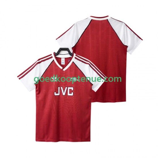 Thuis Retro Tenue van Arsenal 1988 1990 Heren Korte Mouw