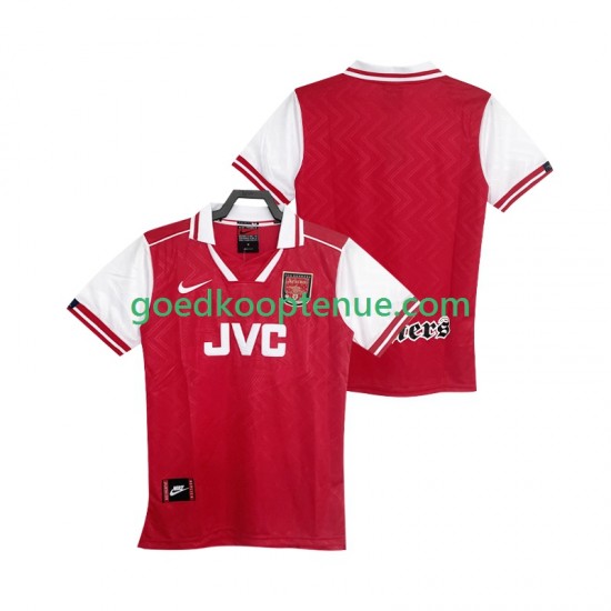 Thuis Retro Tenue van Arsenal 1996 1997 Heren Korte Mouw