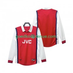 Thuis Retro Tenue van Arsenal Heren 1998 1999 Lange Mouw