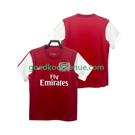 Thuis Retro Tenue van Arsenal 2012 Heren 2011 Korte Mouw