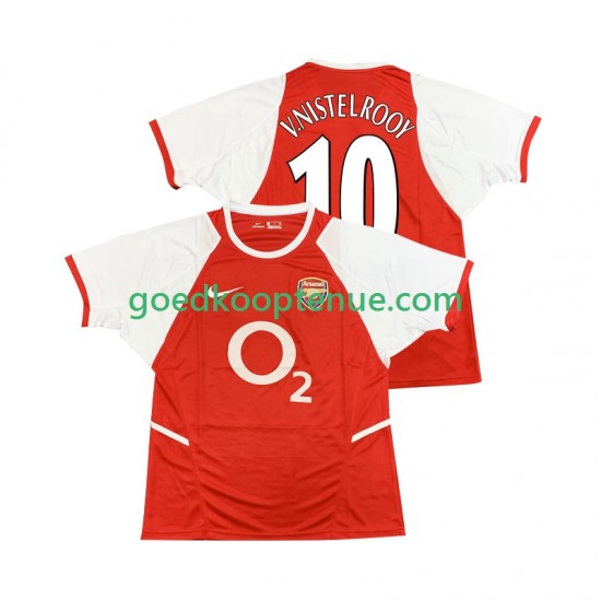 Thuis Retro Tenue van Arsenal Ruud van Nistelrooy 10 2003 Heren 2002 Korte Mouw