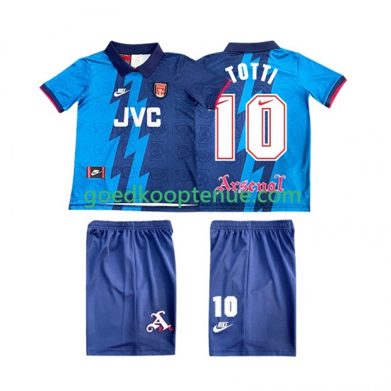 Uit Retro Tenue van Arsenal TOTTI 10 1995 1996 Kind 2-13 jaar Korte Mouw Uit Retro Tenue van Arsenal TOTTI 10 1995 1996 Kind 2-13 jaar Korte Mouw