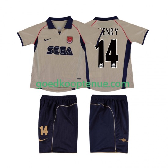 Uit Retro Tenue van Arsenal Thierry Henry 14 2001 Kind 2-13 jaar 2002 Korte Mouw Uit Retro Tenue van Arsenal Thierry Henry 14 2001 Kind 2-13 jaar 2002 Korte Mouw