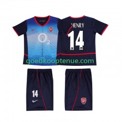 Uit Retro Tenue van Arsenal Thierry Henry 14 Kind 2-13 jaar 2004 2002 Korte Mouw