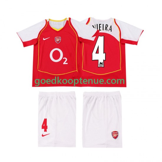 Thuis Retro Tenue van Arsenal VIEIRA 4 2005 Kind 2-13 jaar 2004 Korte Mouw Thuis Retro Tenue van Arsenal VIEIRA 4 2005 Kind 2-13 jaar 2004 Korte Mouw