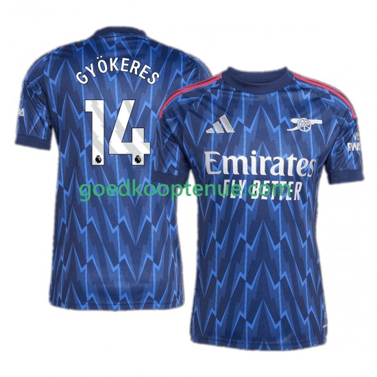 Uit Tenue van Arsenal Viktor Gyokeres 14 Heren 2025-26 Korte Mouw