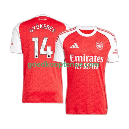 Thuis Tenue van Arsenal Viktor Gyokeres 14 Heren 2025-26 Korte Mouw