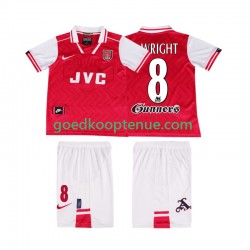 Thuis Retro Tenue van Arsenal WRIGHT 8 1996 1997 Kind 2-13 jaar Korte Mouw