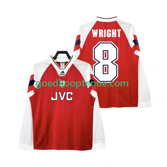 Thuis Retro Tenue van Arsenal WRIGHT 8 192 Heren 1994 Lange Mouw