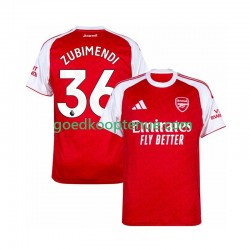 Thuis Tenue van Arsenal Zubimendi 36 Heren 2025-26 Korte Mouw