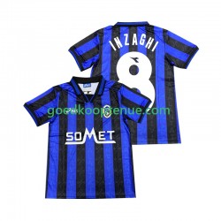Thuis Tenue van Atalanta INZAGHI 8 1996 1997 Heren Korte Mouw