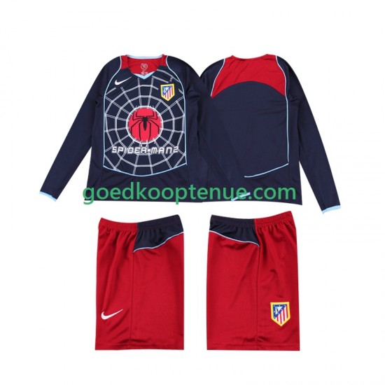 Uit Retro Tenue van Atlético Madrid 2005 Kind 2-13 jaar 2004 Lange Mouw Uit Retro Tenue van Atlético Madrid 2005 Kind 2-13 jaar 2004 Lange Mouw