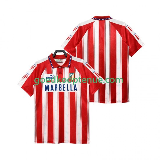Thuis Retro Tenue van Atlético Madrid 1995 Heren 1994 Korte Mouw