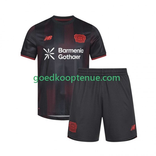 Thuis Tenue van Bayer 04 Leverkusen Kind 2-13 jaar 2025-26 Korte Mouw
