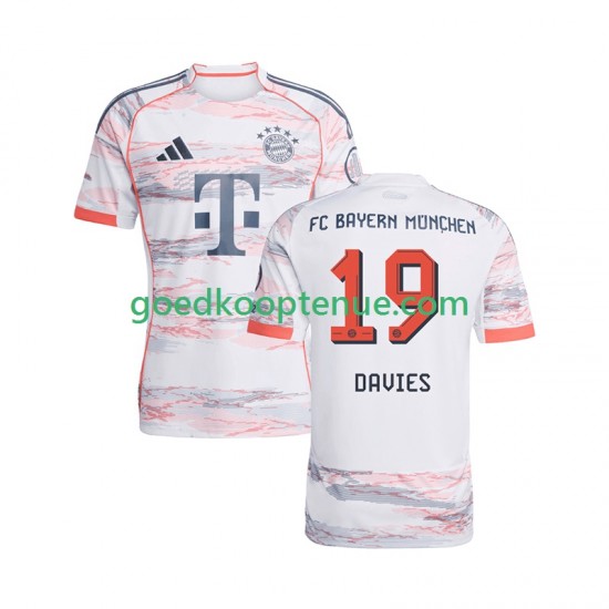 Uit Tenue van FC Bayern München Alphonso Davies 19 Heren 2025-26 Korte Mouw