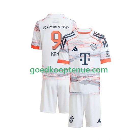 Uit Tenue van FC Bayern München Harry Kane 9 Kind 2-13 jaar 2025-26 Korte Mouw