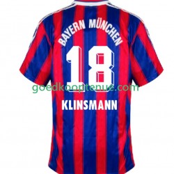 Thuis Retro Tenue van FC Bayern München Klinsmann 18 1995 1997 Heren Korte Mouw