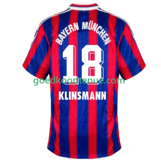 Thuis Retro Tenue van FC Bayern München Klinsmann 18 1995 1997 Heren Korte Mouw