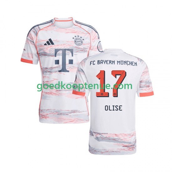 Uit Tenue van FC Bayern München Michael Olise 17 Heren 2025-26 Korte Mouw