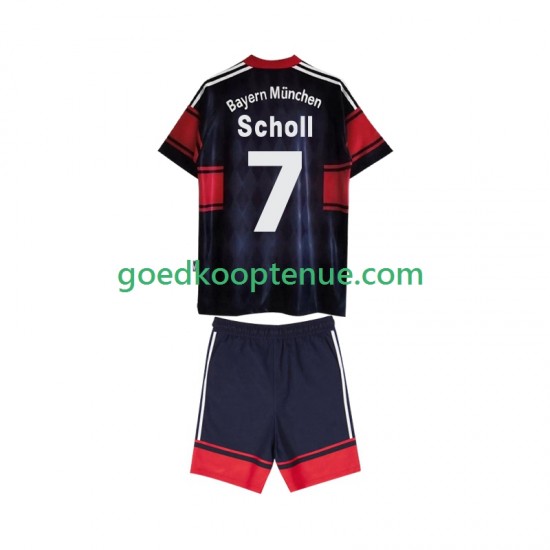 Thuis Retro Tenue van FC Bayern München Scholl 7 1997 Kind 2-13 jaar 1999 Korte Mouw