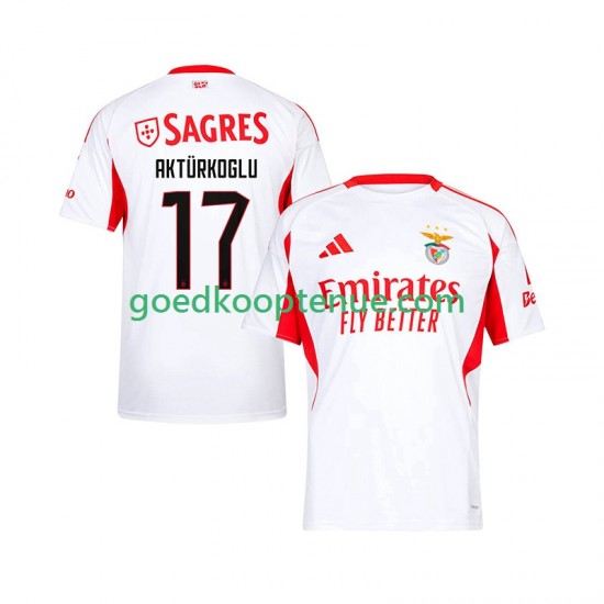 Uit Tenue van Benfica Kerem Akturkoglu 17 Heren 2025-26 Korte Mouw