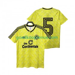 Thuis Retro Tenue van Borussia Dortmund 5 1988 1989 Heren Korte Mouw
