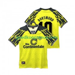Thuis Retro Tenue van Borussia Dortmund Moller 10 1995 Heren 1994 Korte Mouw