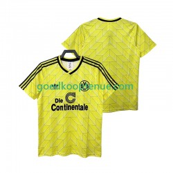 Thuis Retro Tenue van Borussia Dortmund 1988 1989 Heren Korte Mouw