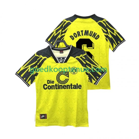 Thuis Retro Tenue van Borussia Dortmund SAMMER 6 1995 Heren 1994 Korte Mouw