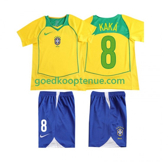 Thuis Retro Tenue van Brazilië KAKA 8 Kind 2-13 jaar 2004 Korte Mouw Thuis Retro Tenue van Brazilië KAKA 8 Kind 2-13 jaar 2004 Korte Mouw