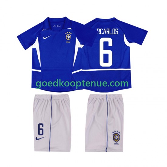 Uit Retro Tenue van Brazilië Roberto Carlos 6 Kind 2-13 jaar 2002 Korte Mouw Uit Retro Tenue van Brazilië Roberto Carlos 6 Kind 2-13 jaar 2002 Korte Mouw