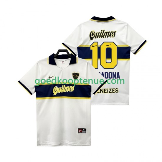 Uit Retro Tenue van CA Boca Juniors MARADONA 10 1997 Heren 1998 Korte Mouw