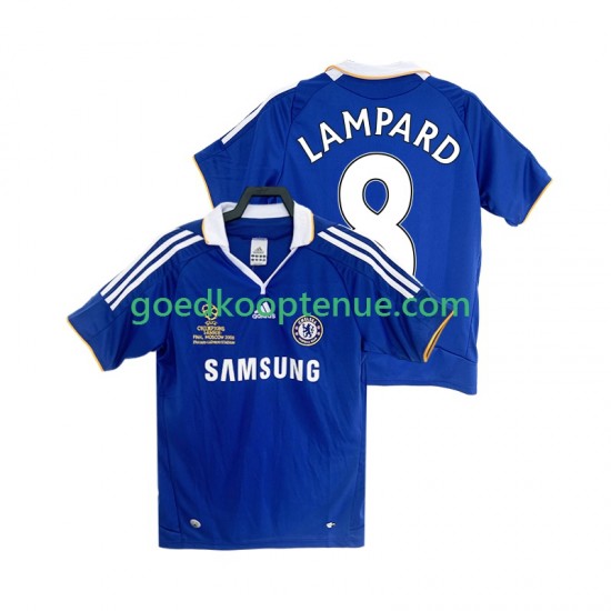 Thuis Retro Tenue van Chelsea LAMPARD 8 2007 Heren 2008 Korte Mouw