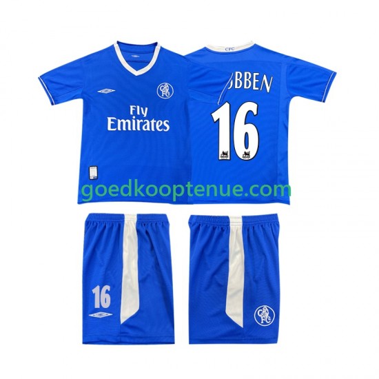 Thuis Retro Tenue van Chelsea Robben 16 2003 2005 Kind 2-13 jaar Korte Mouw Thuis Retro Tenue van Chelsea Robben 16 2003 2005 Kind 2-13 jaar Korte Mouw