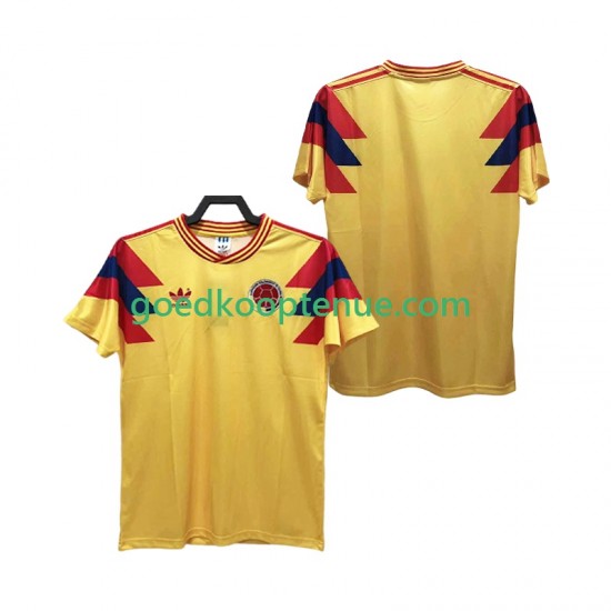 Thuis Retro Tenue van Colombia 1990 Heren Korte Mouw