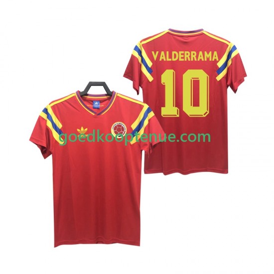 Uit Retro Tenue van Colombia VALDERRAMA 10 1990 Heren Korte Mouw Uit Retro Tenue van Colombia VALDERRAMA 10 1990 Heren Korte Mouw